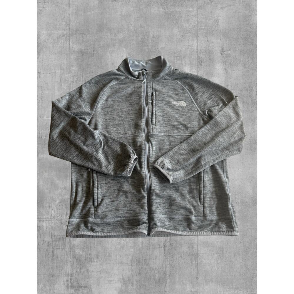 The North Face Canyonlands Full Zip Fleece Jacket Mens XL Grey Heather NF0A5G9V